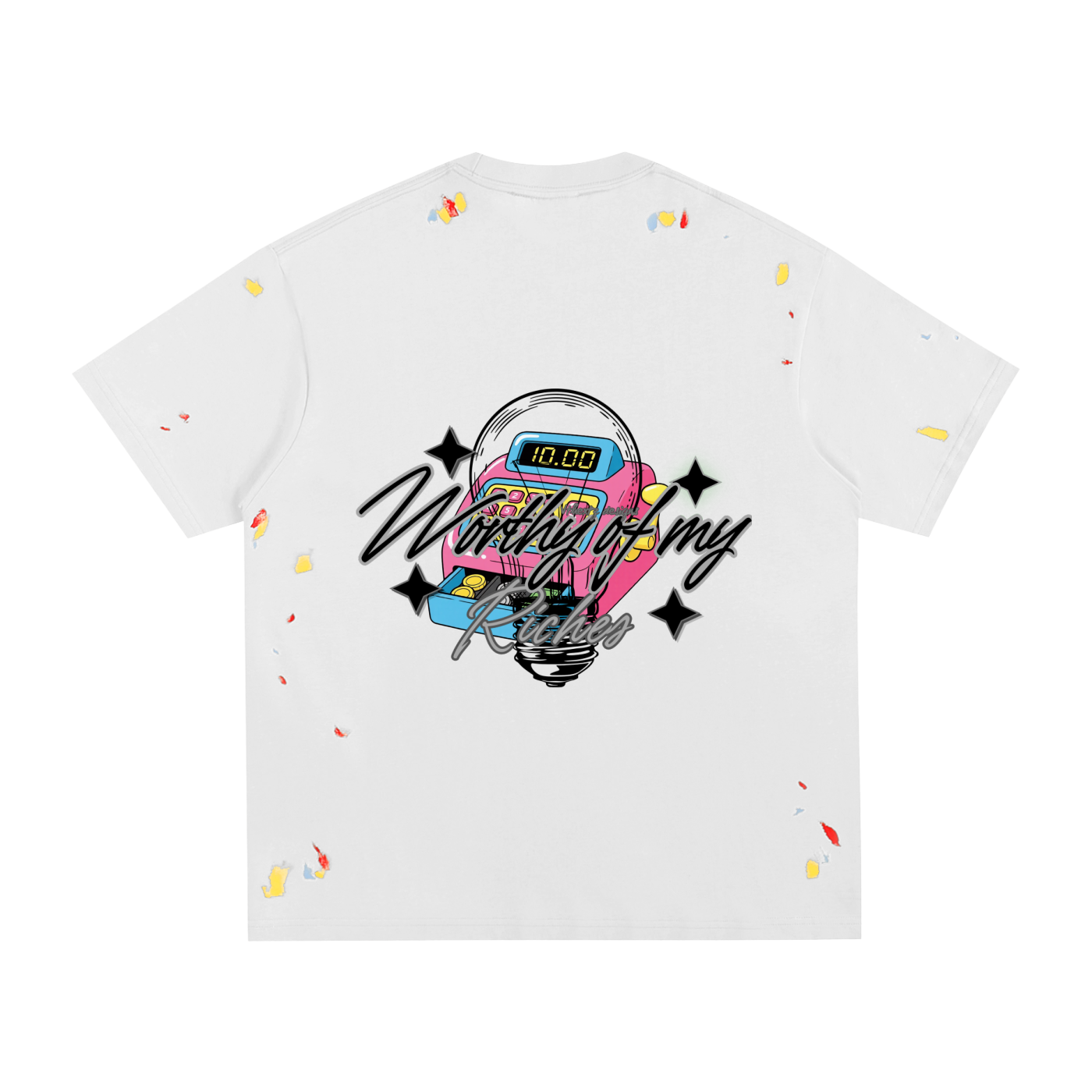 W.O.M.R Paint Splatter T-Shirt
