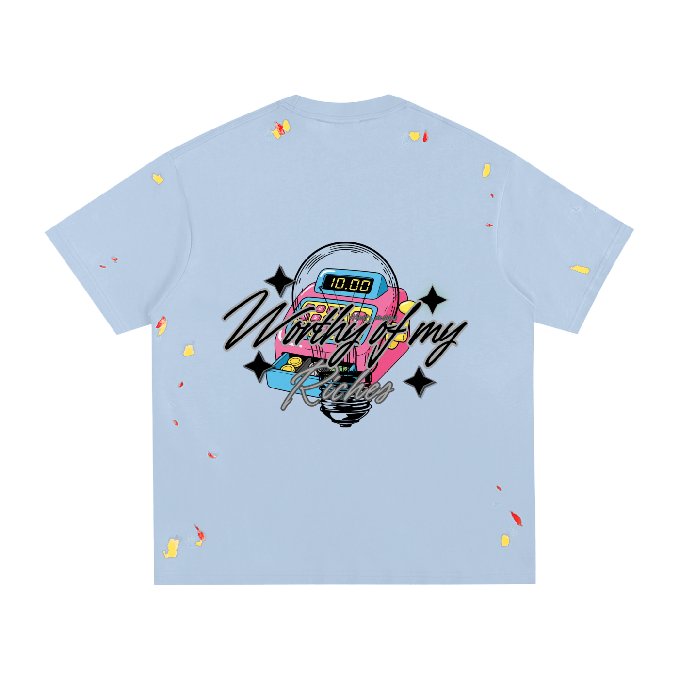 W.O.M.R Paint Splatter T-Shirt